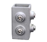 Connecteur de de stockage à joint fixe, raccord de tuyau coudé à 3 voies pour rails de clôture et construction d ' étagères industrielles, accessoires de connecteur carré