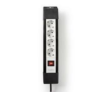 Connecteur de dérivation | Connecteur avec mise à la terre / Type F (CEE 7/7) | 4 voies | 3.00 m | 3680 W | 16 A | Type de mise à la terre : Connecteur latéral | 230 V AC 50/60 Hz | Angle de prise : 4