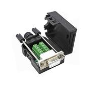 Connecteur de dérivation DB9 RS232 D-SUB femelle et mâle 9 broches adaptateur de port vers connecteur terminal module de signal avec étui (HL-DB9F-C)