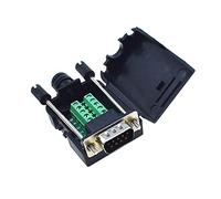 Connecteur de dérivation DB9 RS232 D-SUB femelle et mâle 9 broches adaptateur de port vers connecteur terminal module de signal avec étui (HL-DB9M-A)