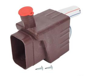 Connecteur de dérivation de tuyau de descente d'eau de pluie de jardin avec tuyau flexible de 101,6 cm dirige l'eau filtrée vers les réservoirs de stockage ou les plantes empêche l'encrassement