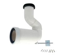 Connecteur de direction de toilettes pour la maison - Raccord de tuyau d'égout - Coude de toilettes - Tube de changement de tuyau d'égout - Changement de tuyau d'égout durable - Accessoires de salle