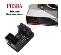 Connecteur de direction GPU PSU,PCI-E 6Pin 8Pin,Artefact de câblage rotatif,Coude 180 °,Adaptateur d'alimentation de carte de fouille,Solution - Type 8Pin Forward
