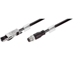 Connecteur de données pour capteurs/actionneurs Weidmüller IE-C5DB4WE0020MCSA20-E 1220310020 M12 mâle, droit 2.00 m Nombre