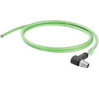 Connecteur de données pour capteurs/actionneurs Weidmüller IE-C6EL8UG0015XCAXXX-E 2455130015 M12 mâle, coudé 1.50 m Nombre