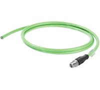 Connecteur de données pour capteurs/actionneurs Weidmüller IE-C6EL8UG0050XCSXXX-E 1463650050 M12 mâle, droit 5.00 m Nombre