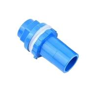 Connecteur de drainage droit for aquarium, joint inférieur de trop-plein d'eau, joints d'entrée et de sortie de 20 à 50 mm for jardin, 1 pièce(Blue,32mm)