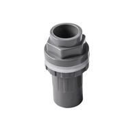 Connecteur de drainage droit for aquarium, joint inférieur de trop-plein d'eau, joints d'entrée et de sortie de 20 à 50 mm for jardin, 1 pièce(Grey,40mm)