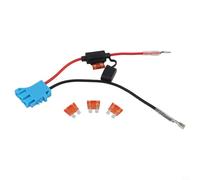 Connecteur de faisceau de câbles 12 V pour jouets Peg Perego 40 A fusible ABS adaptateur 12 AWG résistant à l'humidité Kit de câbles de rechange pour enfants voiture électrique 4 broches 12 V Kit de