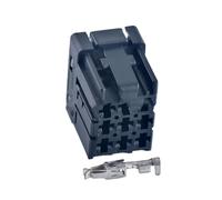 Connecteur de faisceau de câbles for boîte à fusibles, 9 broches, noir et blanc, for amplificateur de puissance automobile, 2-968307-2, 1-968307-2, 1-968305-2(Black with Pin)