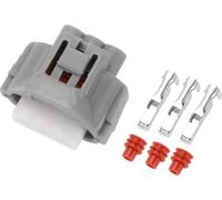 Connecteur De Feu Clignotant À 3 Broches No.9098011020 Prise Série 2Mm Femelle Pour Toyota Tacoma 1997-2019 Cuivre Étamé En Plastique Gris 1 Ensemble