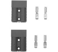 Connecteur de Fil à Courant Élevé 50a 2p 600v, Lot de 2 Set de Set