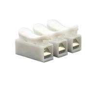 Connecteur de fil à ressort Connecteurs de fils à verrouillage rapide CH2/CH3, connecteur de fil de câble, bornier sans vis, pince à ressort(CH-2,15Pcs)
