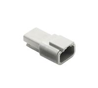 Connecteur de Fil Automatique Allemand, 1 Jeu de 3 Broches, étanche, Femelle, mâle, Gris, Prise DTM06-3S DTM04-3P ATM04-3P ATM06-3S(1 Set,Male)