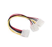 Connecteur de Fil d'extension Alimentation pour Ordinateur à 4 Broches Câble séparateur en Y pour fiche mâle de Type Molex NouveautéOpération Facile