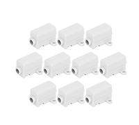 Connecteur de Fil Électrique 10Pcs, Boîte de Jonction Inline 60A 400V, Raccordement Câble 1-6mm² pour Câblage Plafonnier - Conducteur Laiton, Double Protection, Installation