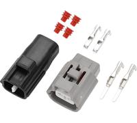Connecteur De Fil Électrique À 2 Broches 2,2 Mm Série Mâle Femelle Connecteur De Borne De Fil Pour Toyota Pour Lexus Pour Scion Plastique Noir Gris 1 Ensemble