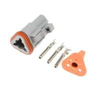 Connecteur de fil électrique étanche mâle femelle à 3 broches, série 1 à 20, fiche DT06-3S DT04-3P, 22-16 AWG(Female set,1Set)