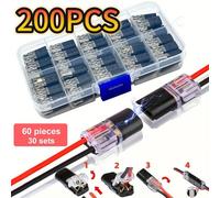 Connecteur de fil électrique sans dénudage raccord rapide double ligne câble interconnexion détachable prise terminale automobile universelle qualité supérieure pratique durable idéale pour voitures D