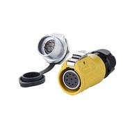 Connecteur de Fil étanche à Connexion Rapide LP20, connecteur Industriel IP68 for équipement extérieur, Machines et éclairage(9 Pin)