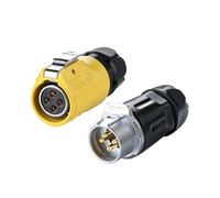 Connecteur de Fil étanche à Connexion Rapide LP20, connecteur Industriel IP68 for équipement extérieur, Machines et éclairage(4 Pin Set)