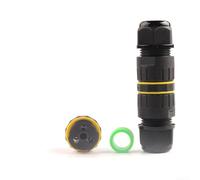 Connecteur de fil étanche IP68 pour câbles électriques extérieurs avec prise 23 broches, connecteurs internes fixes à vis pour éclairage LED, tunnels et jardins (2 broches 9-12 mm)