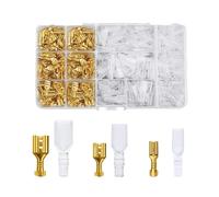Connecteur de fil mâle femelle isolé 2.8/4.8/6.3mm, bornes à sertir de terminaison de fil électrique, connecteurs de pelle, Kit assorti(120PCS No Male)