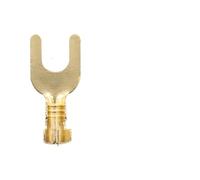 Connecteur de Fil Non isolé, Fourche en Laiton M3 M4 M5 M6, Type U, borne de Terre à sertir électrique 100-0.5mm, 2.5 pièces(M3)