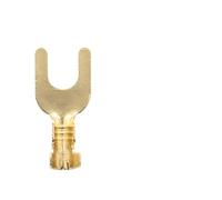 Connecteur de Fil Non isolé, Fourche en Laiton M3 M4 M5 M6, Type U, borne de Terre à sertir électrique 100-0.5mm, 2.5 pièces(M4)