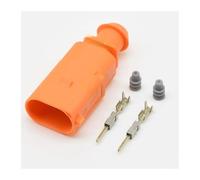 Connecteur de fil scellé for bobine d'allumage automobile 2P 8K0937702C 6X0973802C 1-966701-4 Connecteur de capteur de température d'eau for assemblage de climatisation automobile(1x male orange)