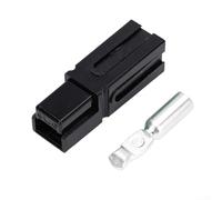 Connecteur de fil unipolaire 120 A, bornier de batterie robuste pour voiturette de golf, EV, système solaire, rouge (noir)