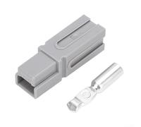 Connecteur de fil unipolaire 120 A, bornier de batterie robuste pour voiturette de golf, EV, système solaire, rouge (gris)