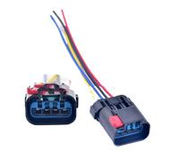 Connecteur de frein à main électronique à 4 broches, capteur de pression différentielle, 4383998, 54200413, 54200409(Female with wires)