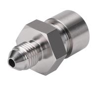 Connecteur de frein automobile, 3/8-24 mâle à 3/16 Femelle inversée, adaptateur en acier inoxydable pour freiner AN3 to M10X1.0 1pcs