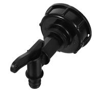 Connecteur de Fût Ibc S60x6 en Plastique Noir, Buse Réglable pour Raccord | Connexion Polyvalente, Installation Facile, Usage pour Barils D’eau de Pluie et Tonneaux, Style Moderne