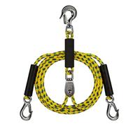 Connecteur de harnais de remorquage pour sports nautiques, corde de remorquage robuste avec crochet, connecteur de flotteur gonflable, charge de 997,9 kg, ligne de harnais de remorquage pour bateau