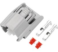 Connecteur De Injecteur De Carburant À 2 Broches Compatible Pour Toyota, Kit De Fiche, Étanche Série Plastique Gris Femelle De Connecteur De Terminal De Fil