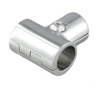 Connecteur de jonction en T en acier inoxydable 316 avec angle de 90 degrés pour rampe de 22 mm et 25 mm, raccord de bateau et yacht (25 mm (22 mm)