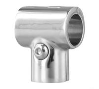 Connecteur de jonction en T en acier inoxydable 316 avec angle de 90 degrés pour rampe de 22 mm et 25 mm, raccord de bateau et yacht (25 mm)