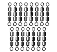 Connecteur de leurre de pêche - Lot de 3 bobines de pivot de pêche - Kit de cuivre de 15 pièces - Équipement en acier inoxydable - Transmission rotative durable - Fonction eau douce et salée