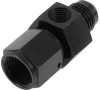 Connecteur de ligne de carburant 6AN mâle à femelle avec raccord rapide 1/8Npt pour automobile, adaptateur de tuyau pivotant en aluminium noir 1 pièce