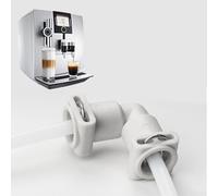Connecteur de ligne d'eau en forme de L pour systèmes de tubes de machine à café, compatible avec les modèles Dr Coffee et Kalerm, comprend des joints et des pinces en silicone anti-fuite