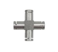 Connecteur de machine à café en aluminium compatible avec les interfaces bidirectionnelles à trois voies, conçu pour prendre en charge un brassage efficace et une installation facile (aluminium X)