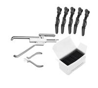 Connecteur De Machine D'extension De Cheveux 6D 6D-1, Outils D'extension De Cheveux 100% Naturels, Boucle À Pince For Salon, Facile À Utiliser Simplifiera Votre Expérience(6d-1 kit)