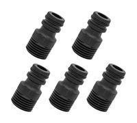 Connecteur De Mamelon À Filetage Externe 5 Pièces Résistant Fuites Installation Plomberie Pour Évier Adaptateur Mamelon En Plastique Pour Robinet