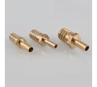 Connecteur de mamelon raccord de tuyau barbe, 5 pièces en laiton 2 voies réducteur de tuyau droit réducteur barbelé adaptateur de coupleur en cuivre(10mm 19mm Barb)