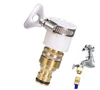 Connecteur de mitigeur, connecteur de mitigeur 1/2" 3/4" vers adaptateur collier serrage pour tuyau d'arrosage, tuyau