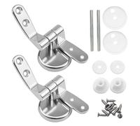 Connecteur de montage charnière couvercle siège toilette avec boulons, raccords à vis en alliage Zinc 2 pièces Pour Tablette Siège Wc