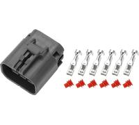 Connecteur De Moteur D'Accélérateur Principal À 6 Broches Pour Excavatrice, Fiche Pour Excavatrice, Plastique Étanche Gris, Connecteur De Borne De Fil Femelle