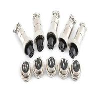 Connecteur de panneau circulaire aviation GX12 2P 3/4/5/6/7 broches mâle et femelle 12 mm L88-93 avec couvercle en plastique, 10 pièces(3P whole set)